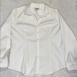 Tight fitting button up shirt